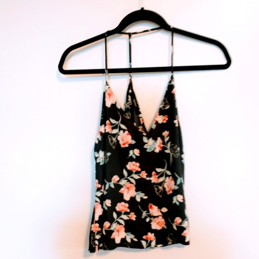 NWT forever 21 cami tank. Floral with y strap back size small
